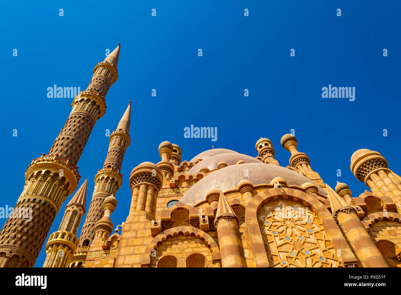 Al Mustafa mezquita en Sharm El Sheikh, el Sinaí, Egipto Foto de stock