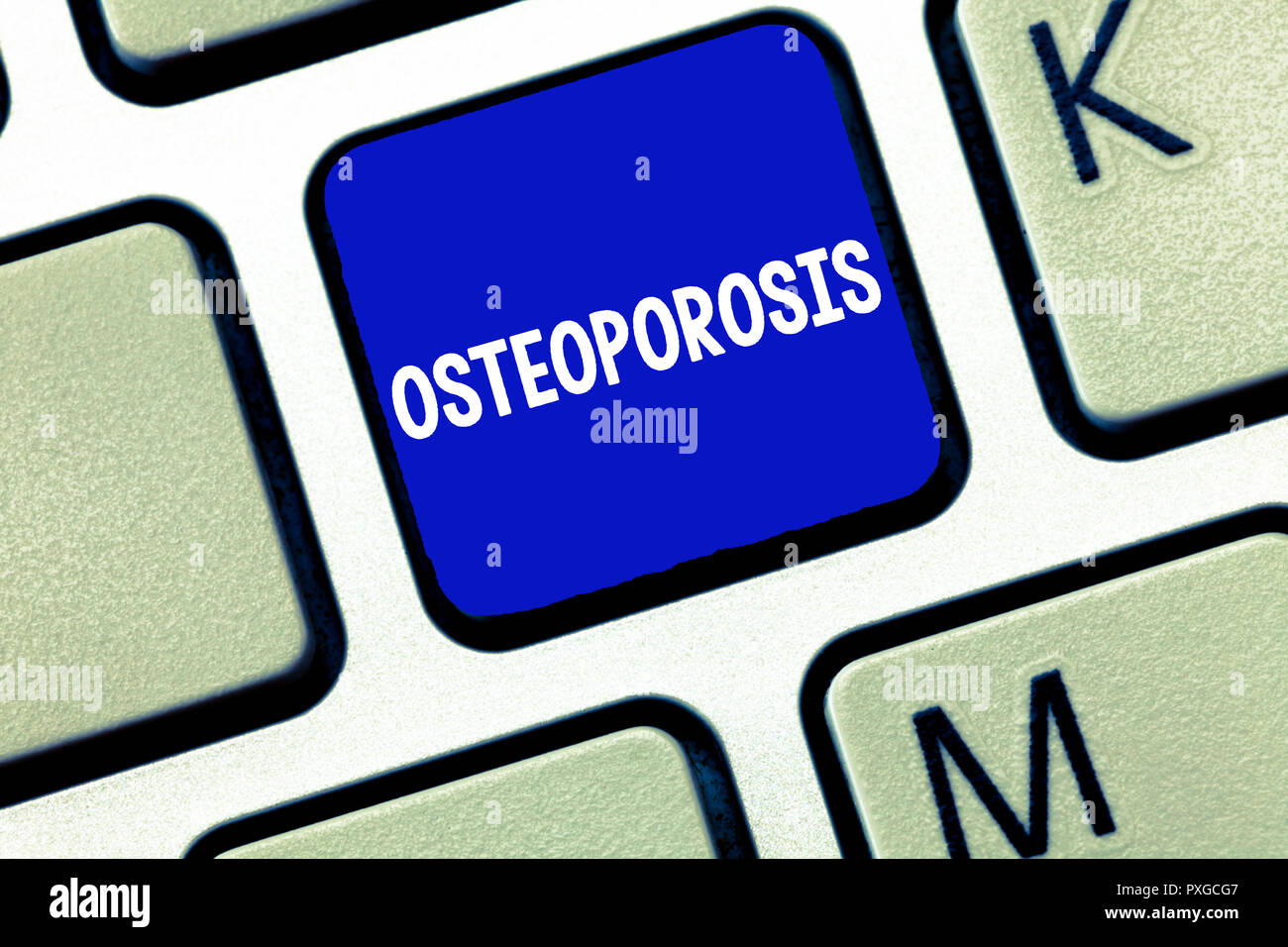 Signo De Texto Mostrando La Osteoporosis Foto Conceptual Condición