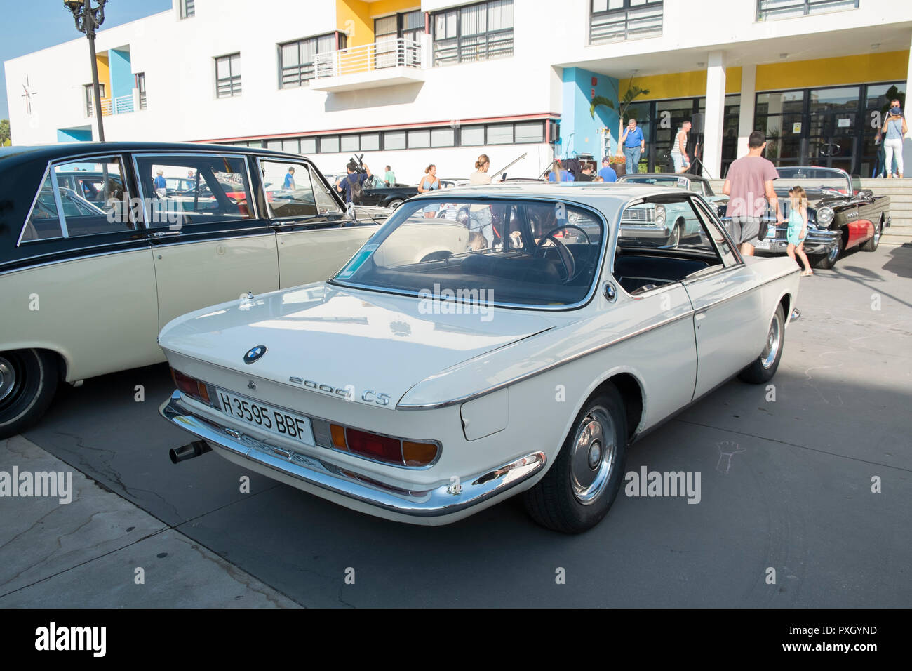BMW 2000 CS. Torremolinos meetintg coches clásicos. Málaga, España Foto de stock