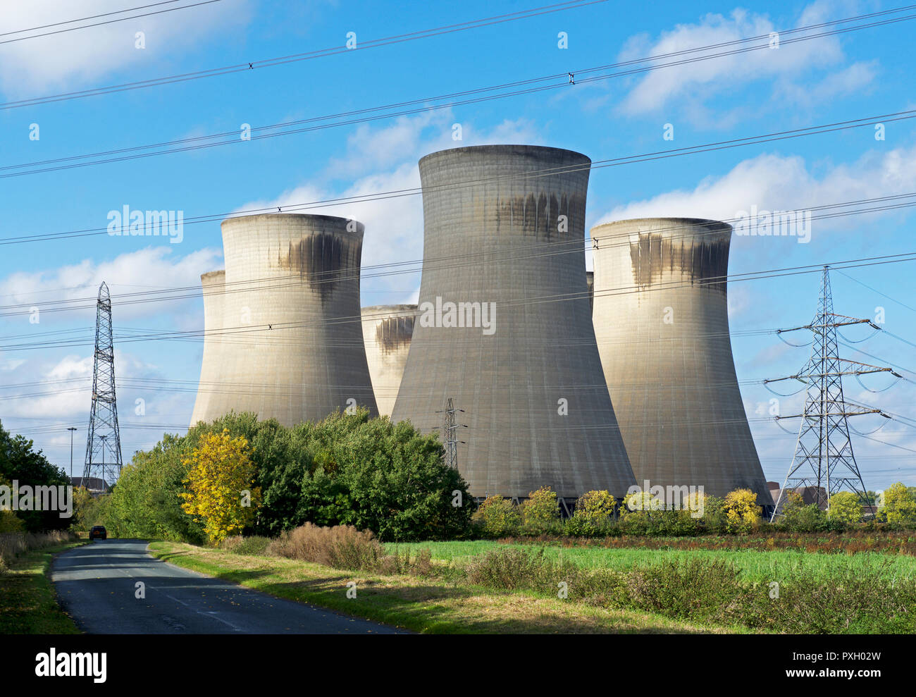 Central eléctrica de Drax, North Yorkshire, Inglaterra Foto de stock