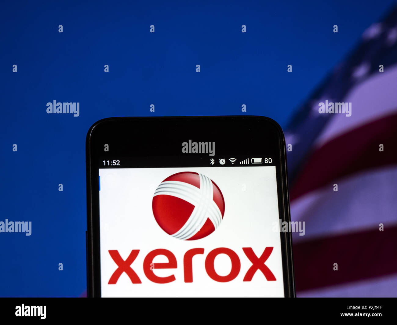 Kiev Ucrania 30 Sep 2018 Visto El Logotipo De Xerox