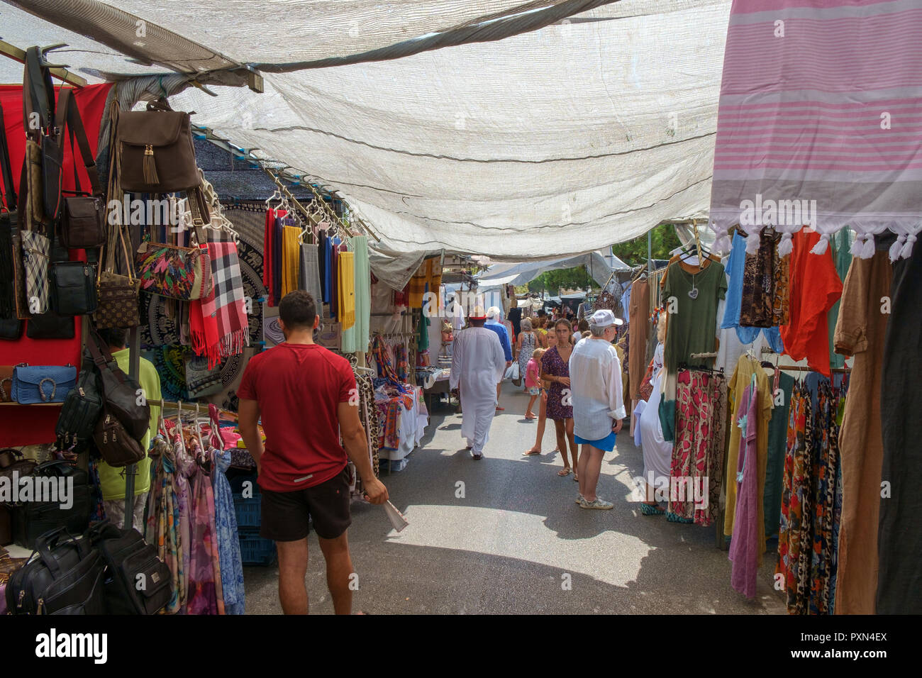 Mercadillo de Puerto Banús, Marbella, España Foto de stock