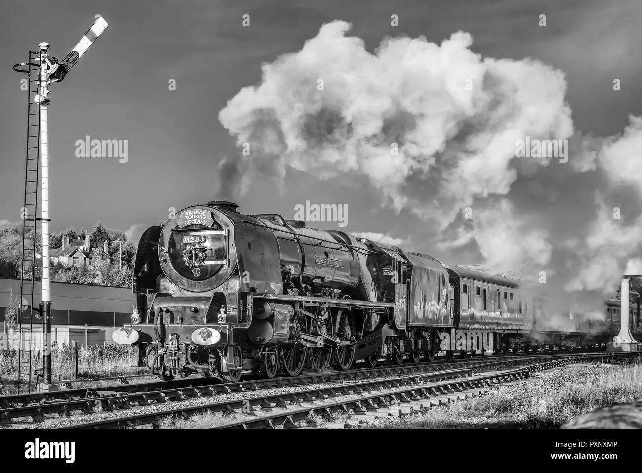 Ferrocarril de midland Imágenes de stock en blanco y negro - Alamy