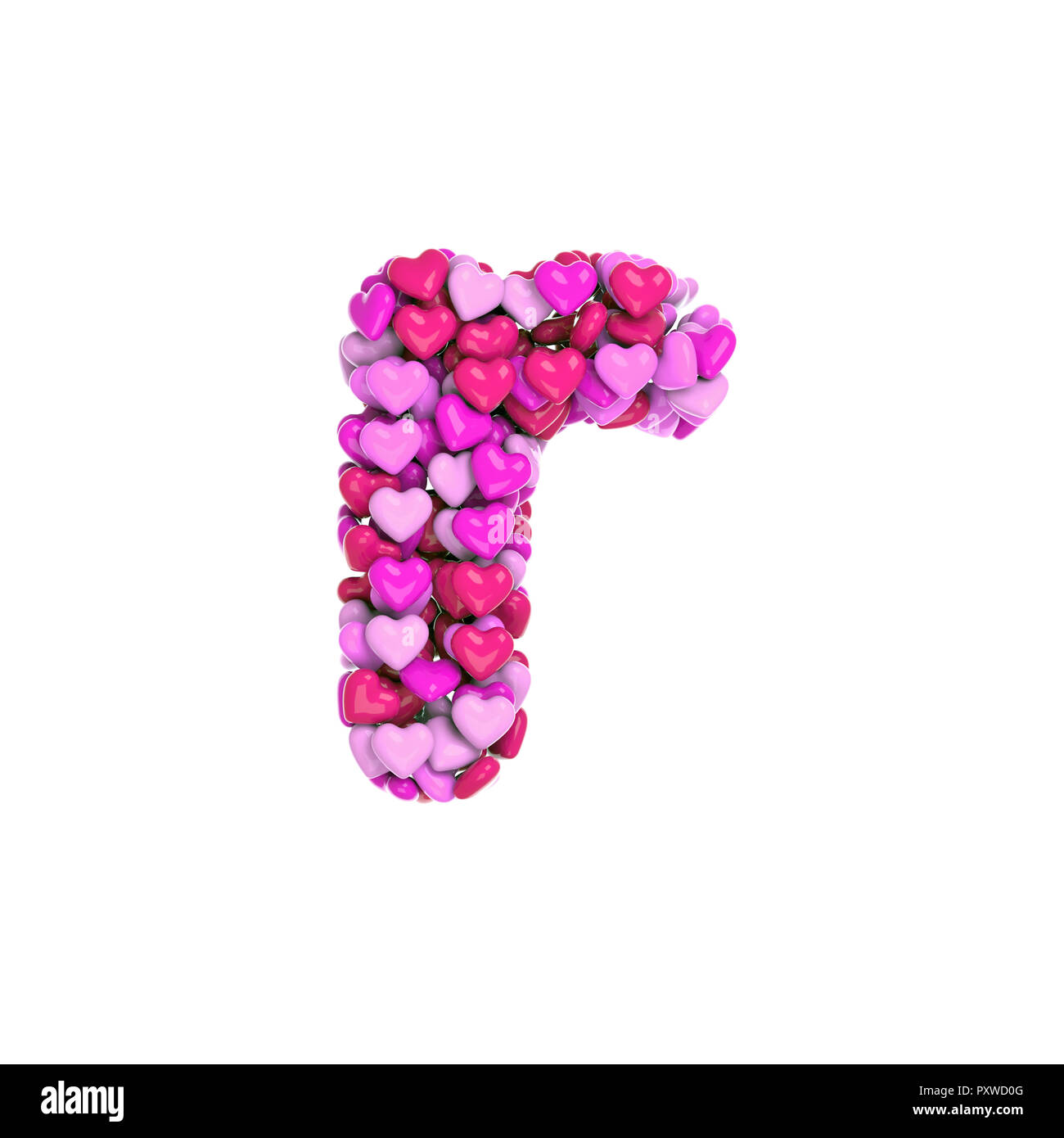 Valentine Letra R 3d Pequenos Corazones De Color Rosa Font Aislado Sobre Fondo Blanco Este Alfabeto Es Perfecto Para Creativos Ilustraciones Relacionadas Pero No Se Limite A Fotografia De Stock Alamy