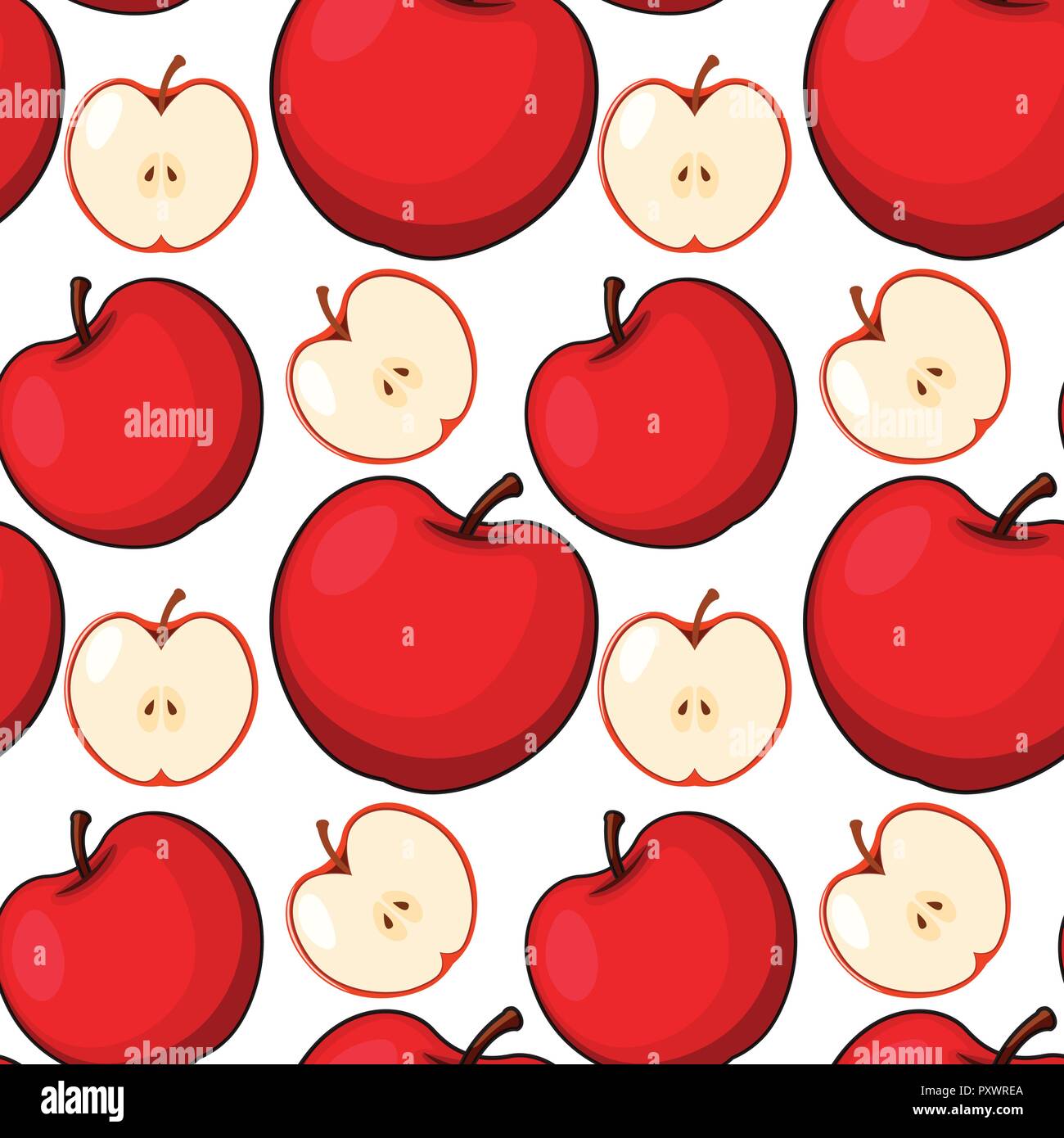 Ilustración de manzanas Imágenes vectoriales de stock - Alamy
