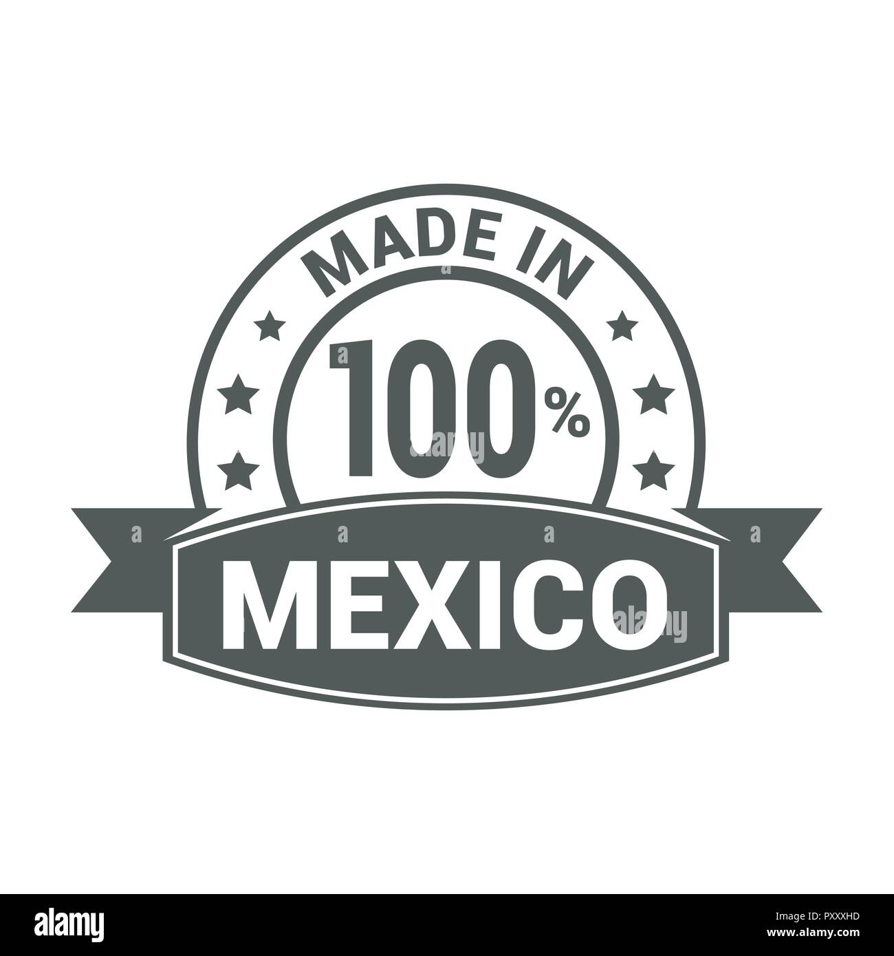 Hecho en México bandera vector diseño Imagen Vector de stock Alamy
