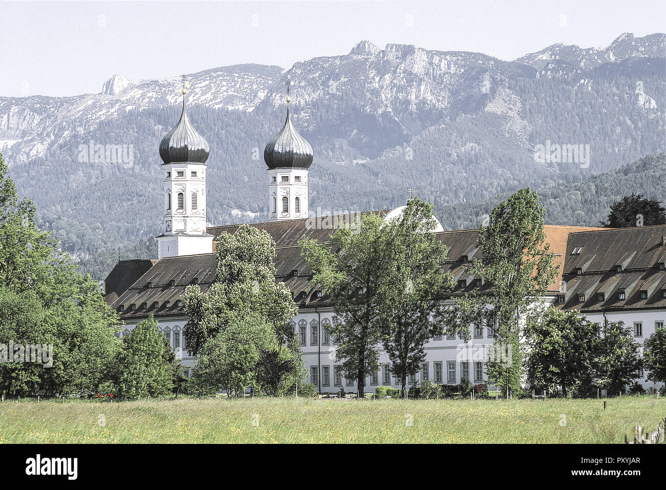 Kloster de Benediktbeuren, Bayern, Deutschland Foto de stock
