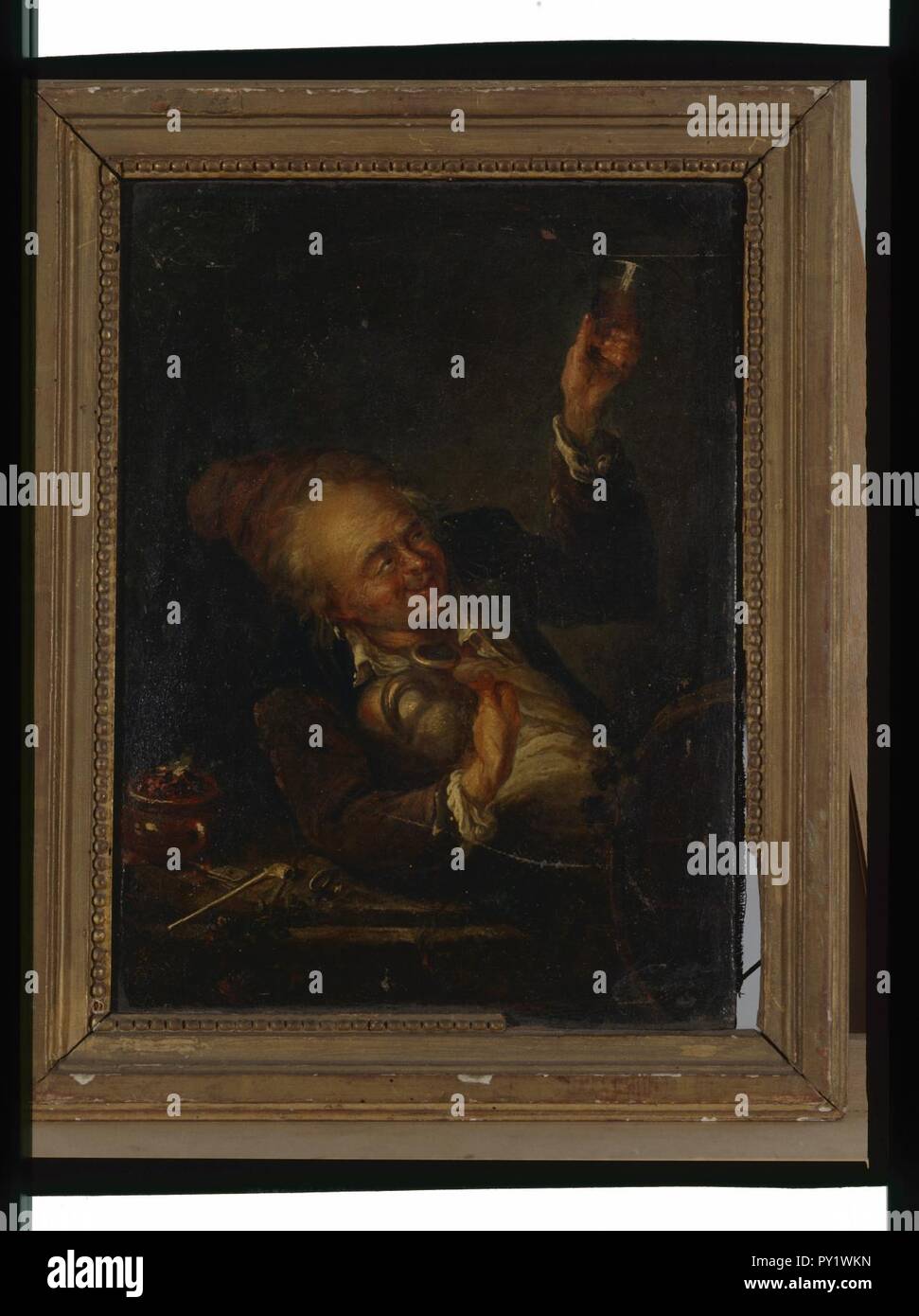 - Buveur anonyme - Musée d'art et d'histoire de Saint-Brieuc, DOC 102. Foto de stock