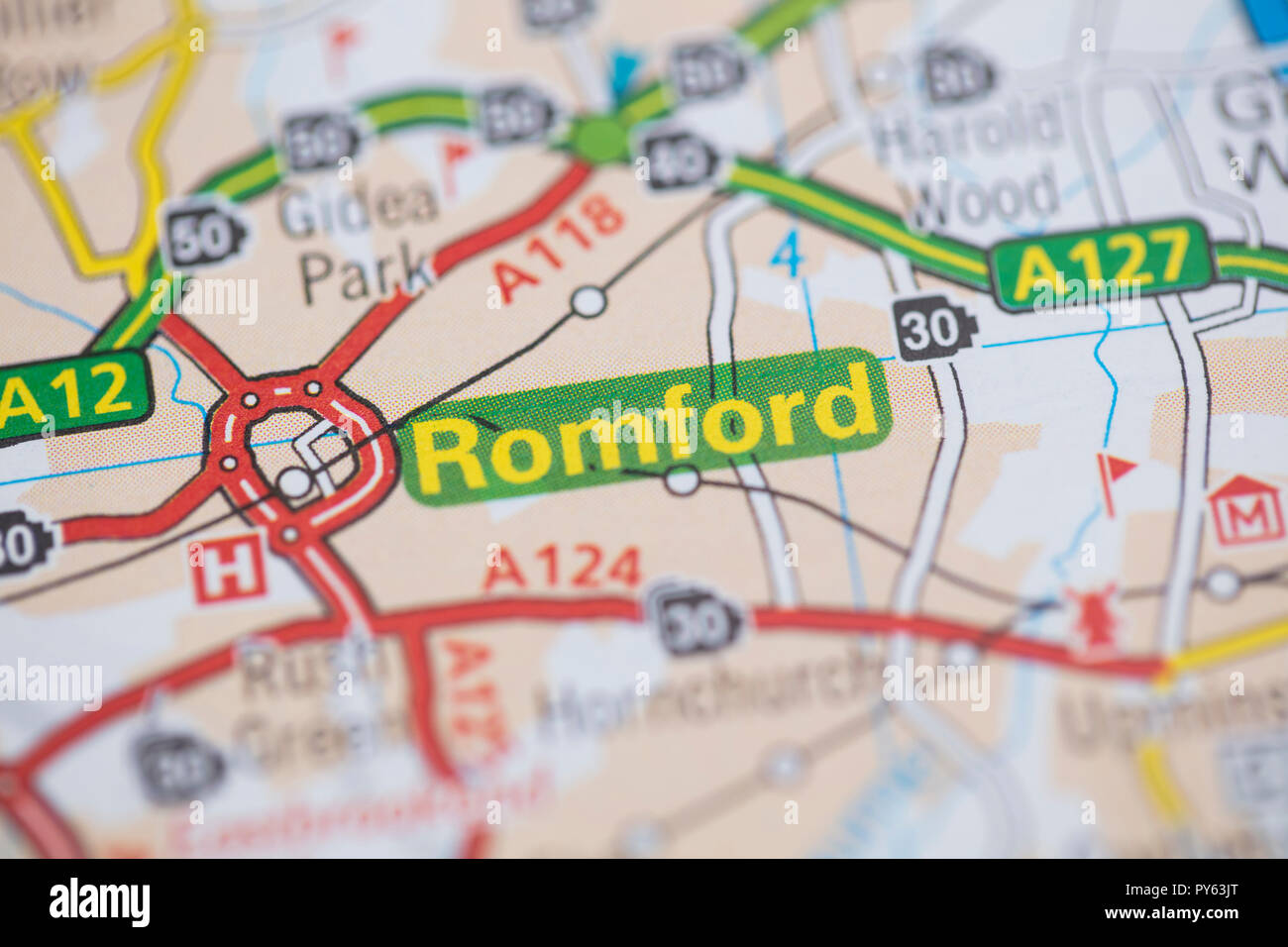 Mapa de romford fotografías e imágenes de alta resolución Alamy