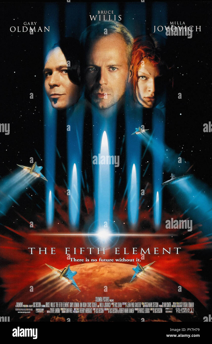 El quinto elemento póster original de la película Fotografía de stock Alamy