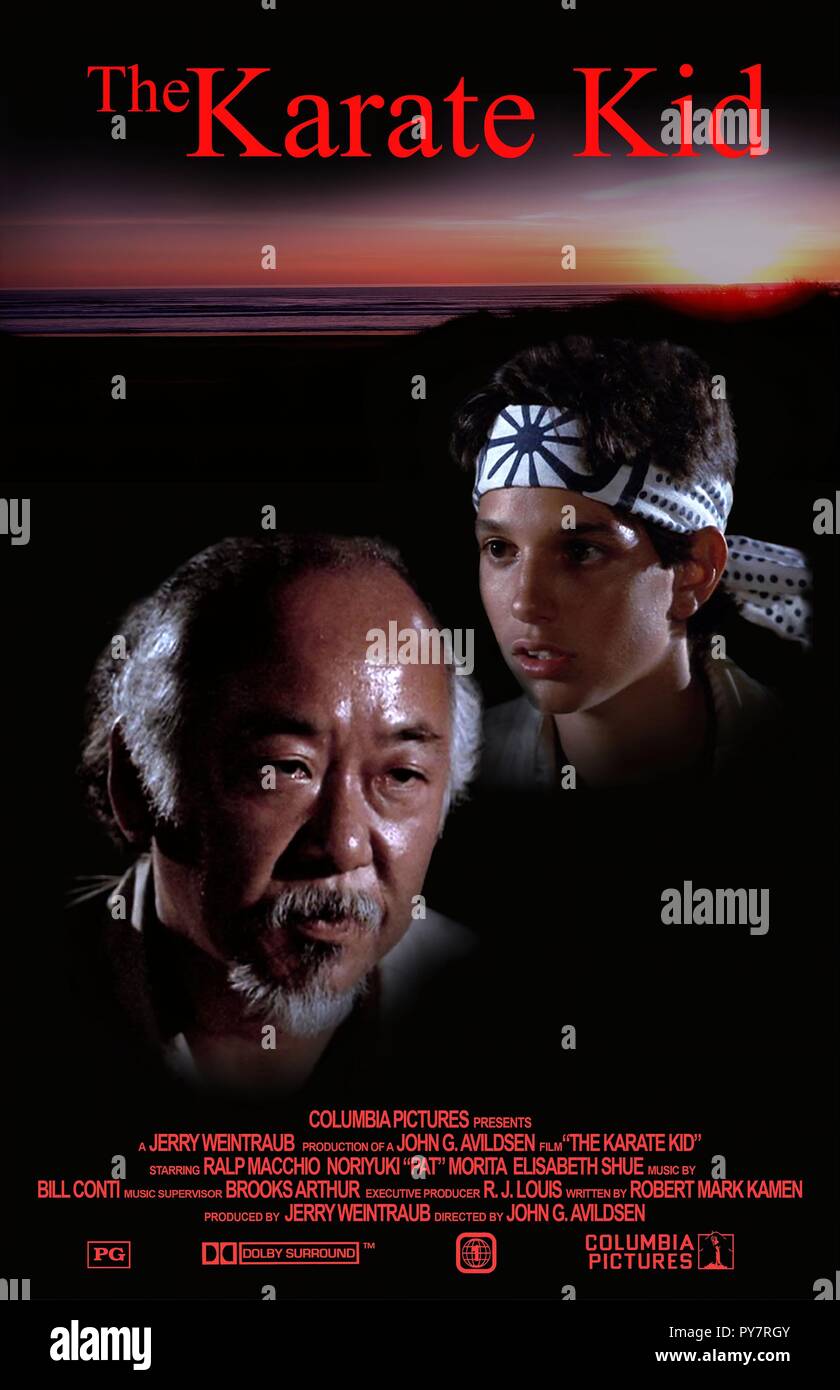 El título original de la película KARATE KID. Título en inglés THE