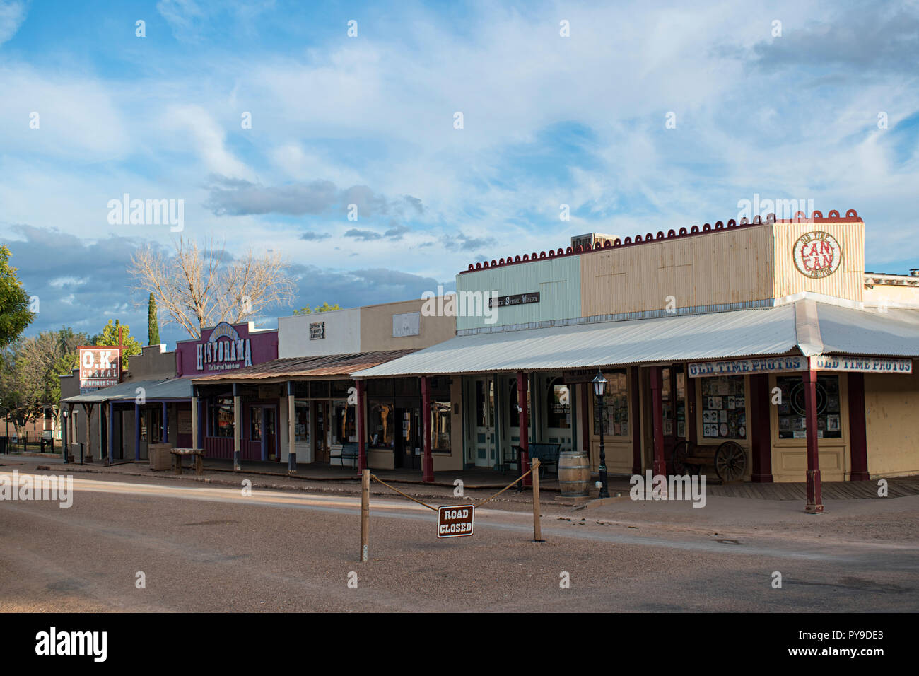 Allen Street Tombstone, Arizona, EE.UU. Foto de stock