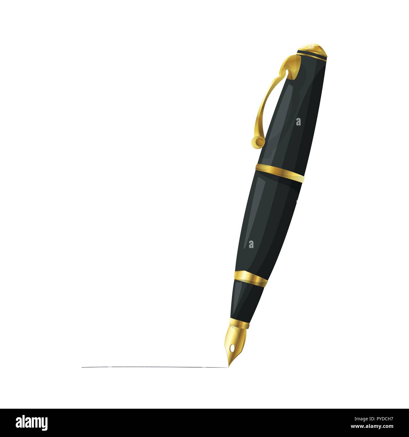 Escribir La Plantilla De Pluma. Icono De Dibujo De Estilo De Contorno.  Ilustración De Vector Aislado Para Web O Diseño De Impresión. Ilustraciones  svg, vectoriales, clip art vectorizado libre de derechos. Image