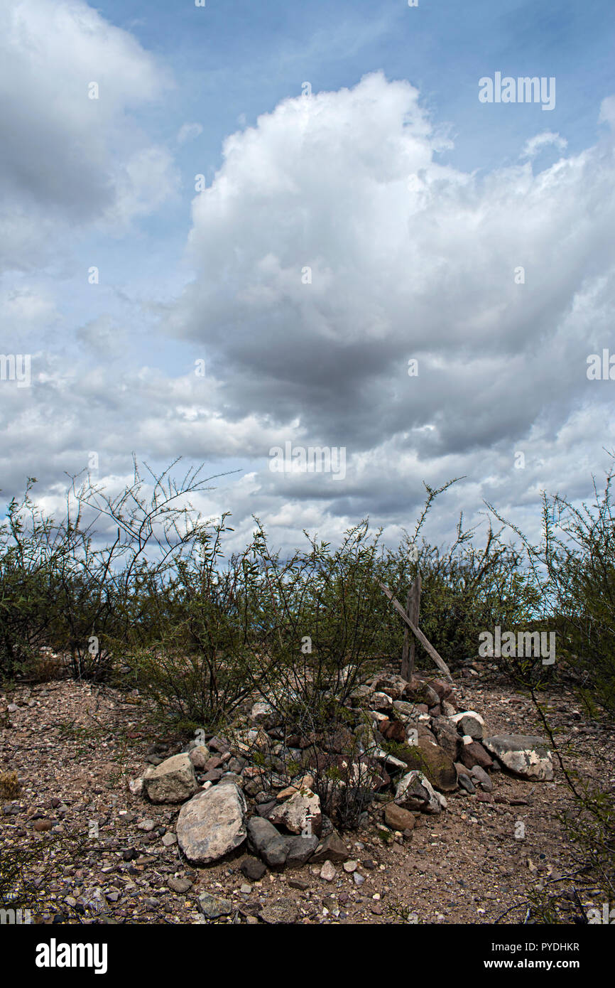 Fairbank cementerio. Condado de Cochise, Arizona. Ee.Uu. Foto de stock