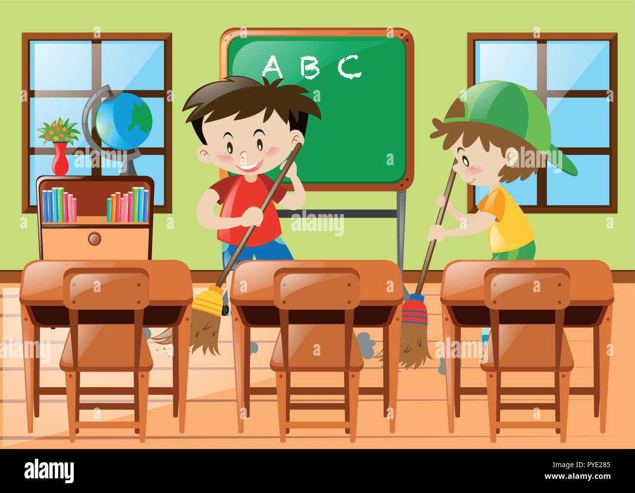 Boy cleaning table Imágenes vectoriales de stock - Alamy Boy cleaning table Imágenes vectoriales de stock - Alamy