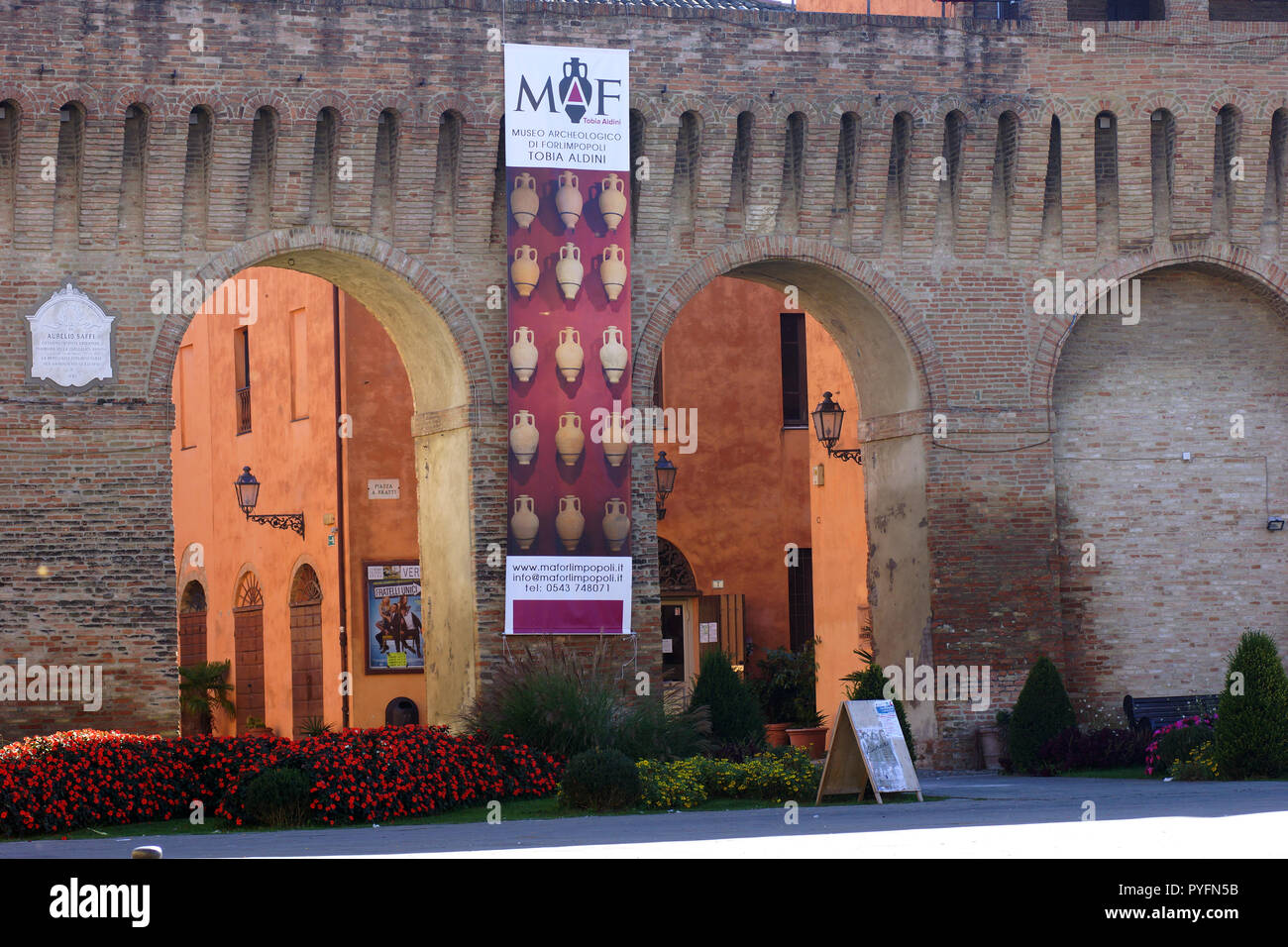 Castillo de Forlimpopoli. Forlimpopoli, Emilia-Romaña, en la provincia de Forlì-Cesena, Italia. 03 Nov 2014 Foto de stock