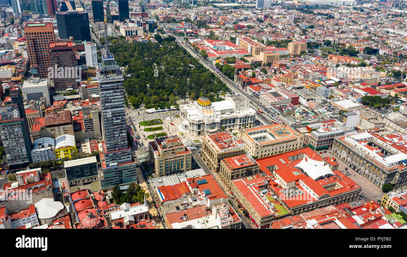 Alameda Central, Ciudad de México, México Foto de stock