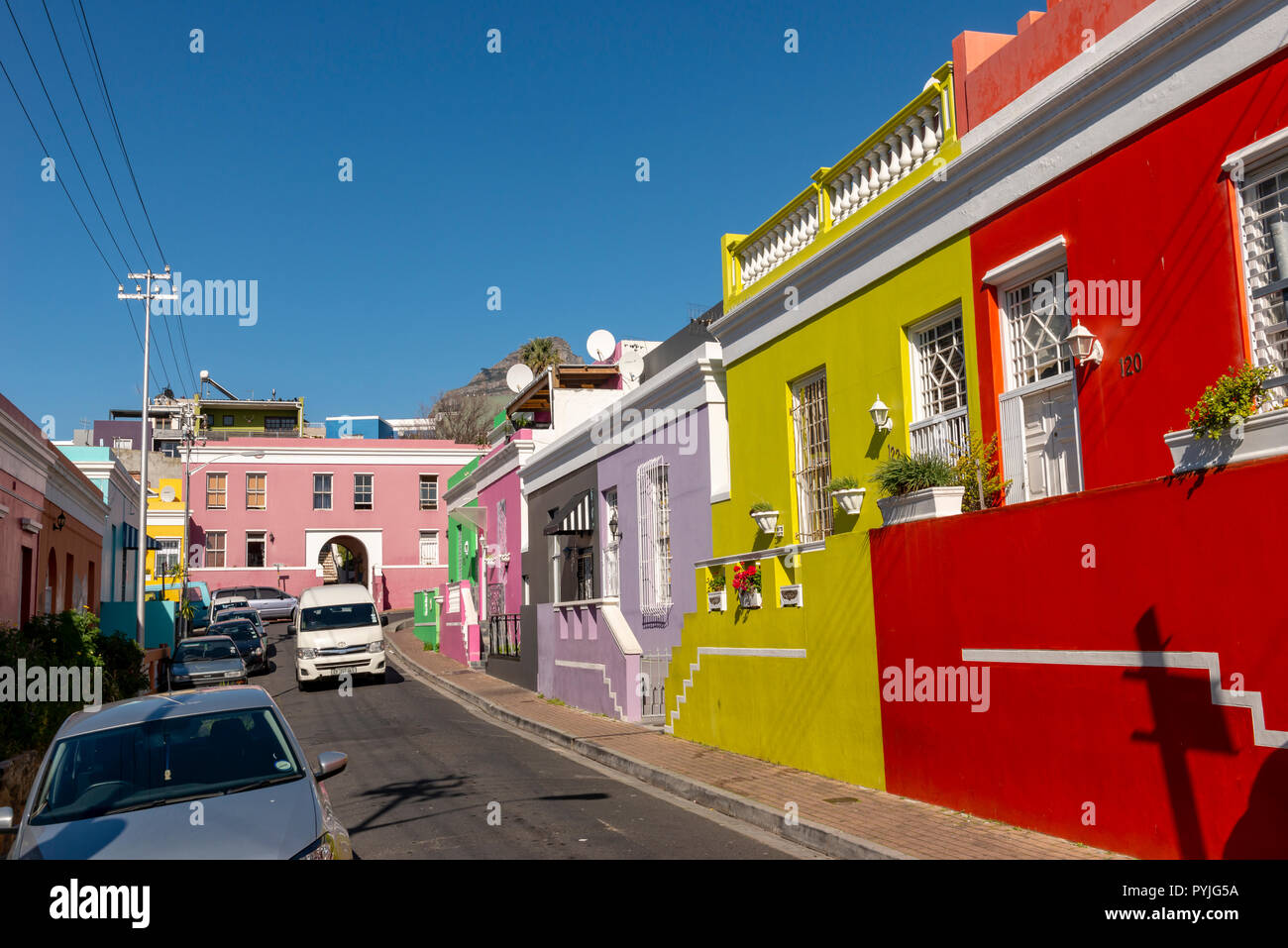 Casas de colores, Cape Town, Sudáfrica Fotografía de stock - Alamy