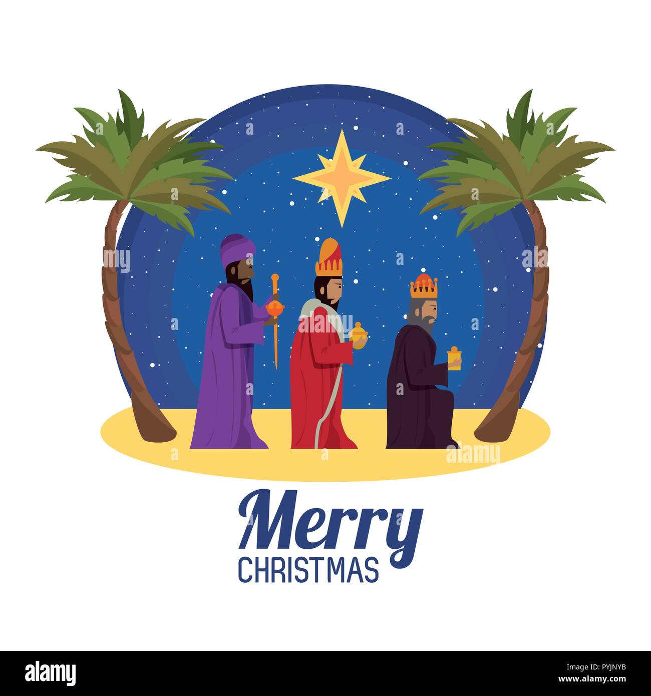 Navidad cristiana tradicional Imagen Vector de stock - Alamy