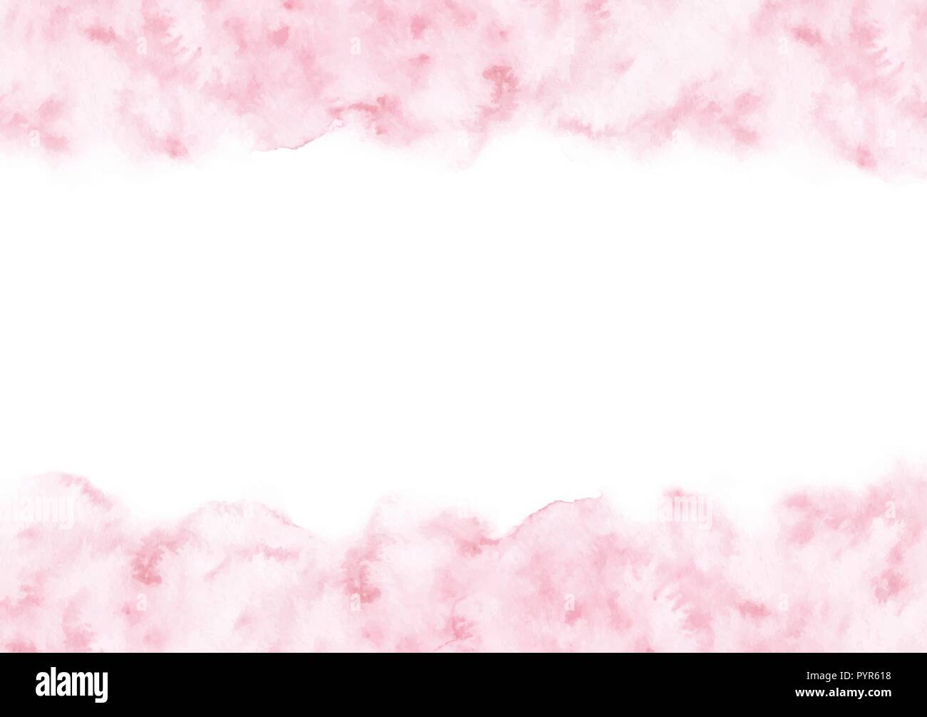 Pintado a mano de color rosa pastel acuarela texture frame aislado en el  fondo blanco. Frontera Vector plantilla para tarjetas y invitaciones de  boda Imagen Vector de stock - Alamy