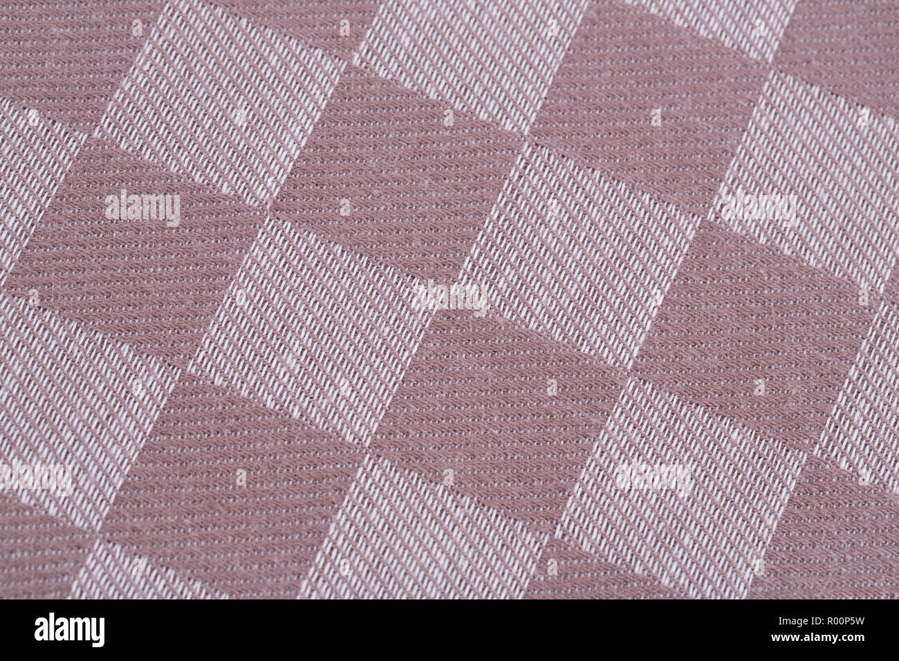 Mantel cuadriculado textura como fondo, primer plano de imagen. Foto de stock
