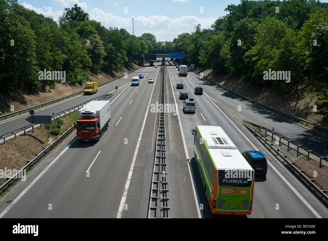 Berlín, Alemania federal, autopista A115 Foto de stock