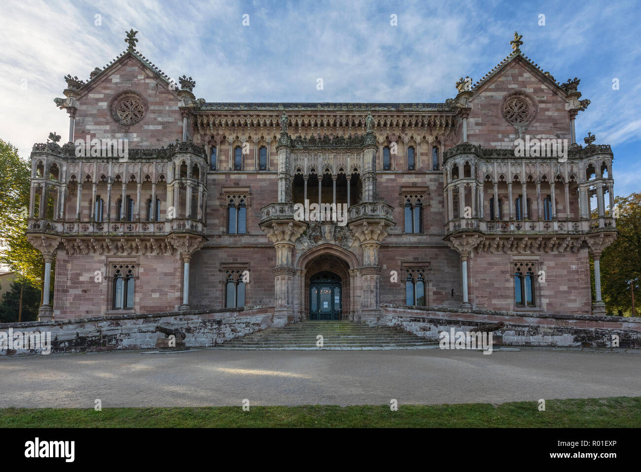 Palacio de Sobrellano, Comillas, Cantabria, España, Europa Foto de stock