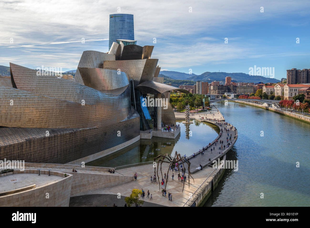 Museo Guggenheim, Bilbao, País Vasco, España, Europa Foto de stock