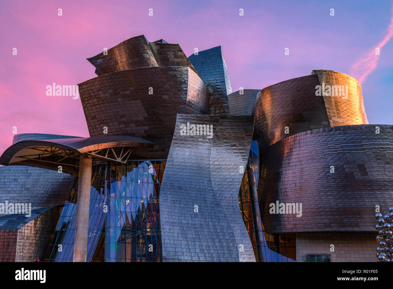 Museo Guggenheim, Bilbao, País Vasco, España, Europa Foto de stock