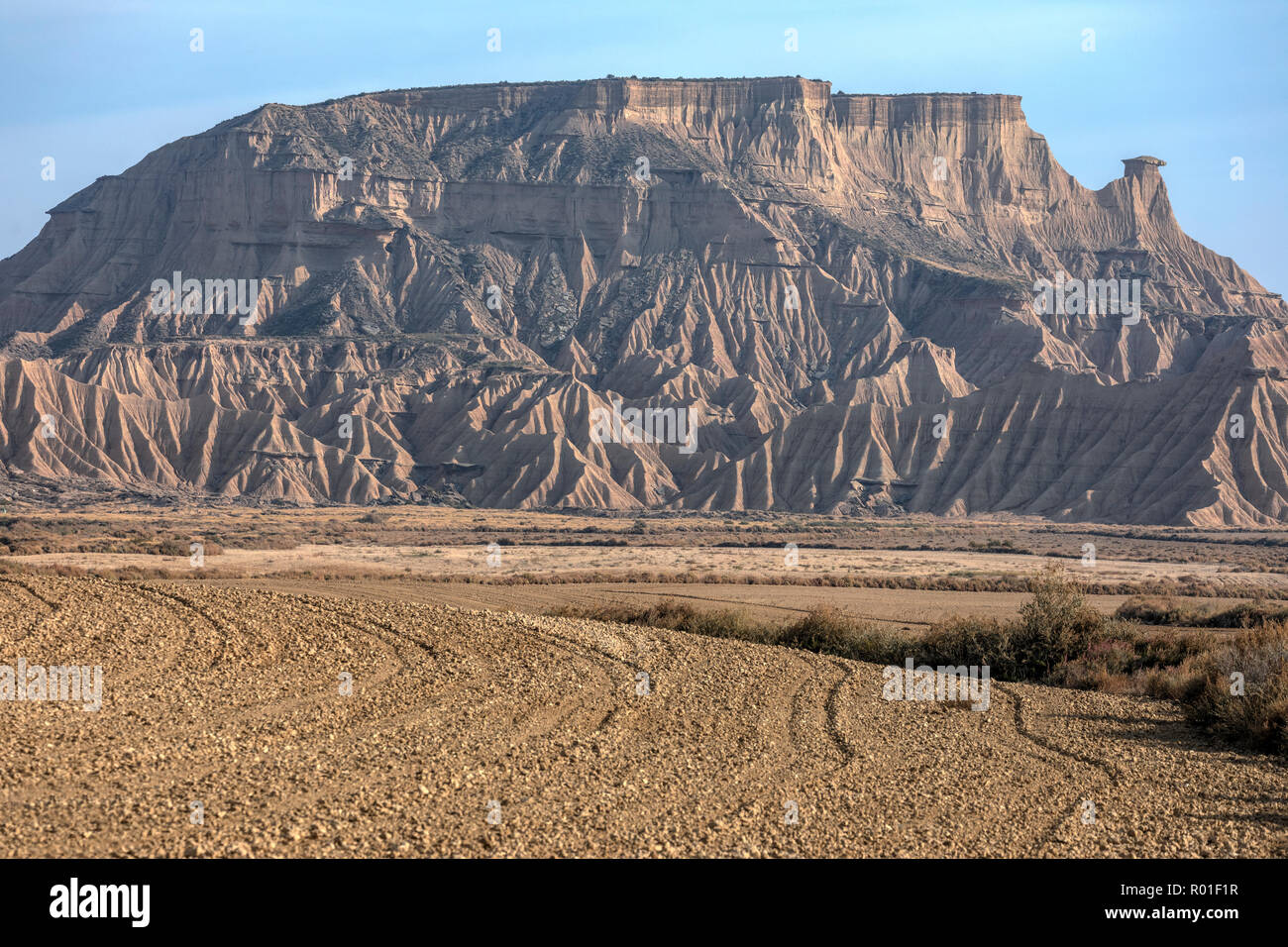 Las Bardenas Reales, País Vasco, España, Europa Foto de stock