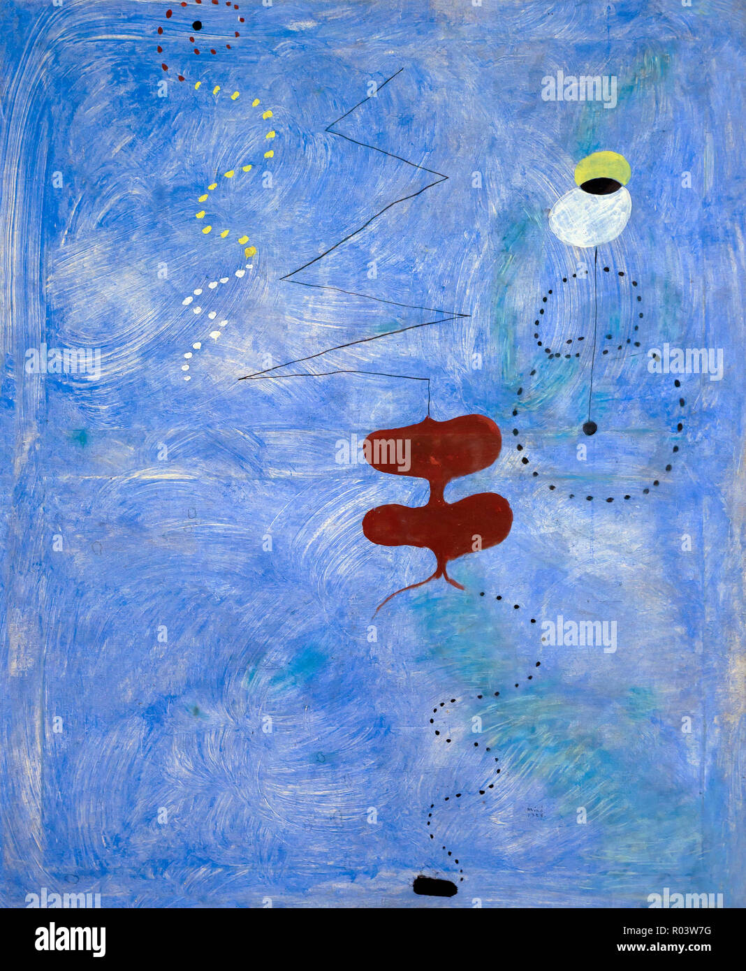Pintura, Joan Miró, 1925, Kunsthaus de Zurich, Zurich, Suiza, Europa Foto de stock