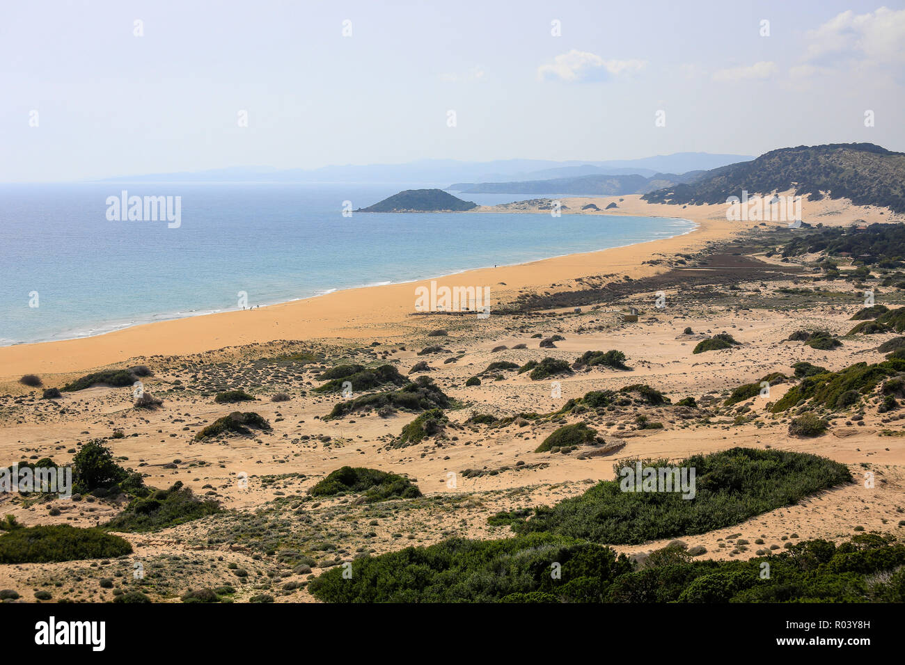Dipkarpaz, República turca del norte de Chipre, Chipre - Golden Beach Foto de stock