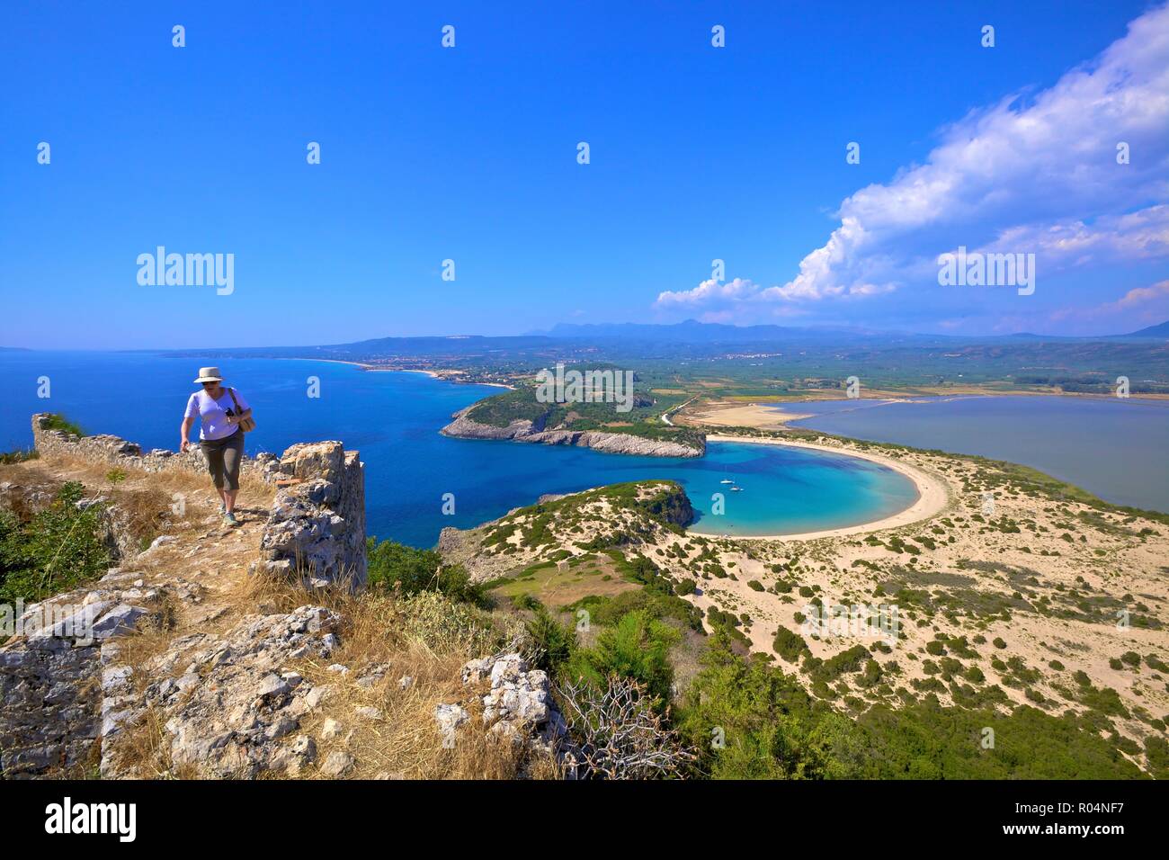Voidokilia, Mesenia, el Peloponeso, Grecia, Europa Foto de stock