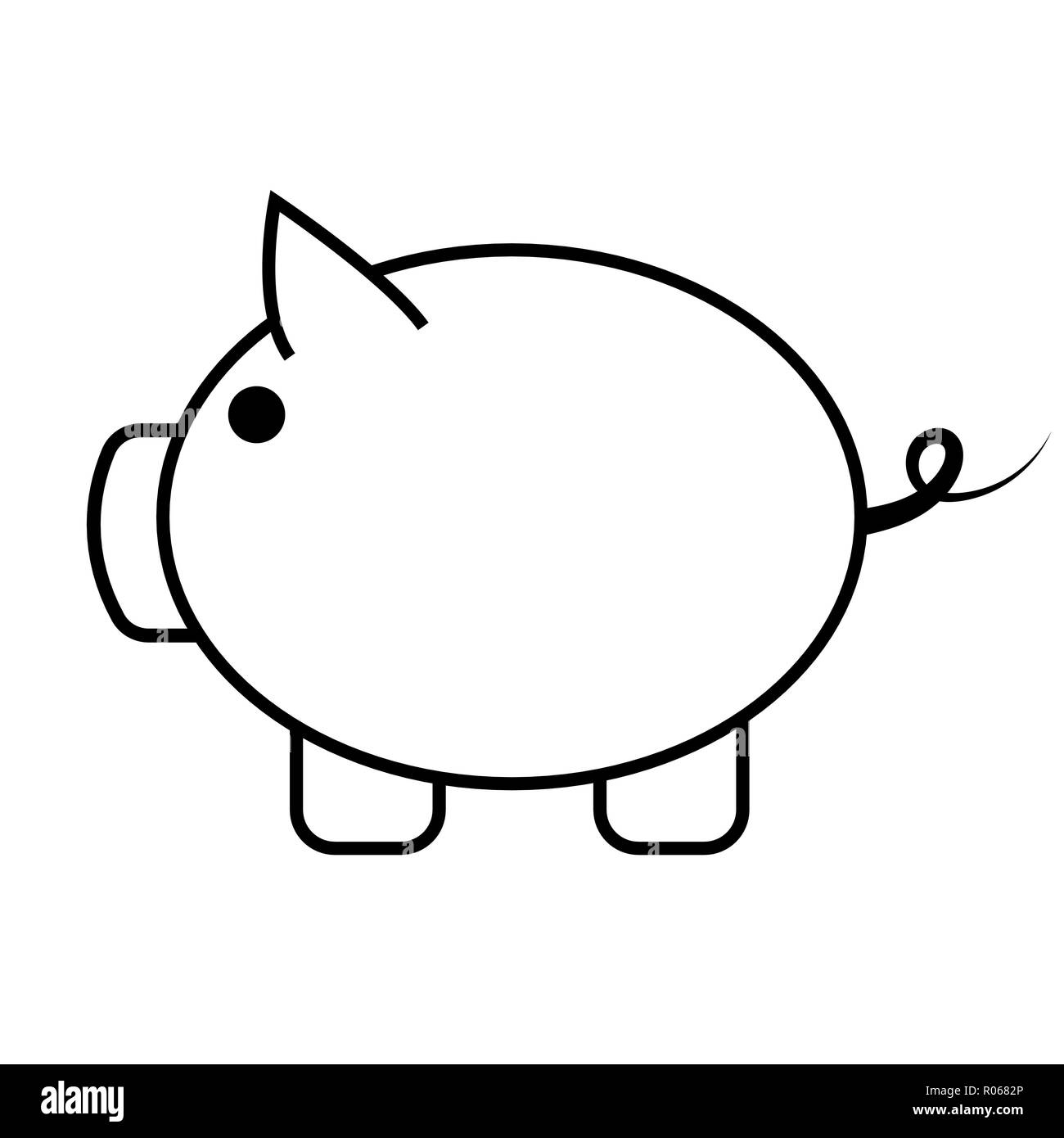 Icono De Cerdo Ilustracion Vectorial Plantilla Para Tu Diseno Imagen Vector De Stock Alamy