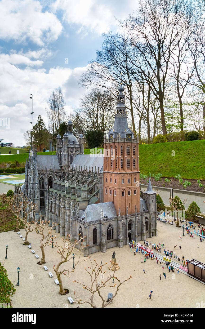 Madurodam, Holanda en miniatura y parque de atracción turística en La Haya, Países Bajos Foto de stock