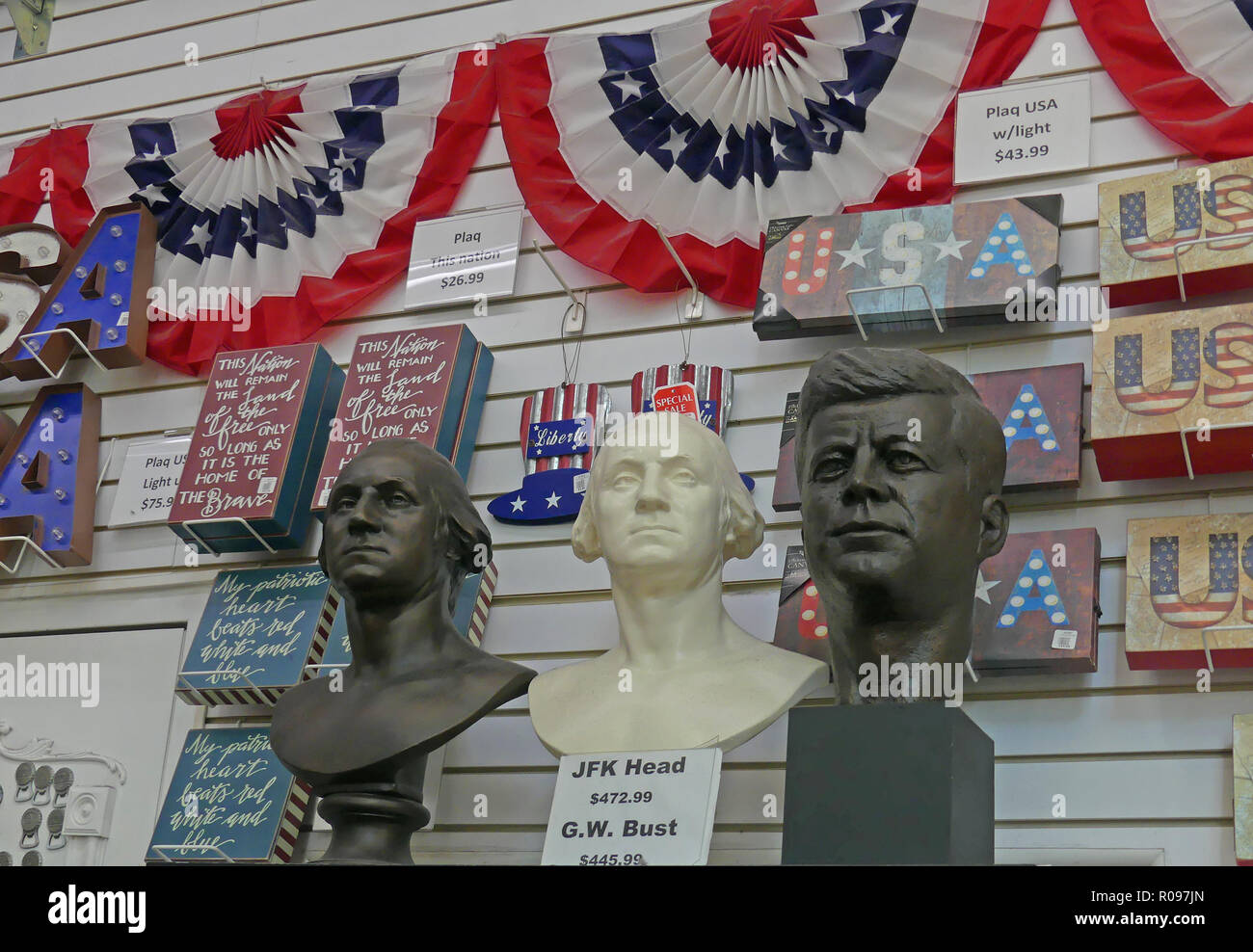 Recuerdos presidencial americana en Washington D.C. Foto: Tony Gale Foto de stock
