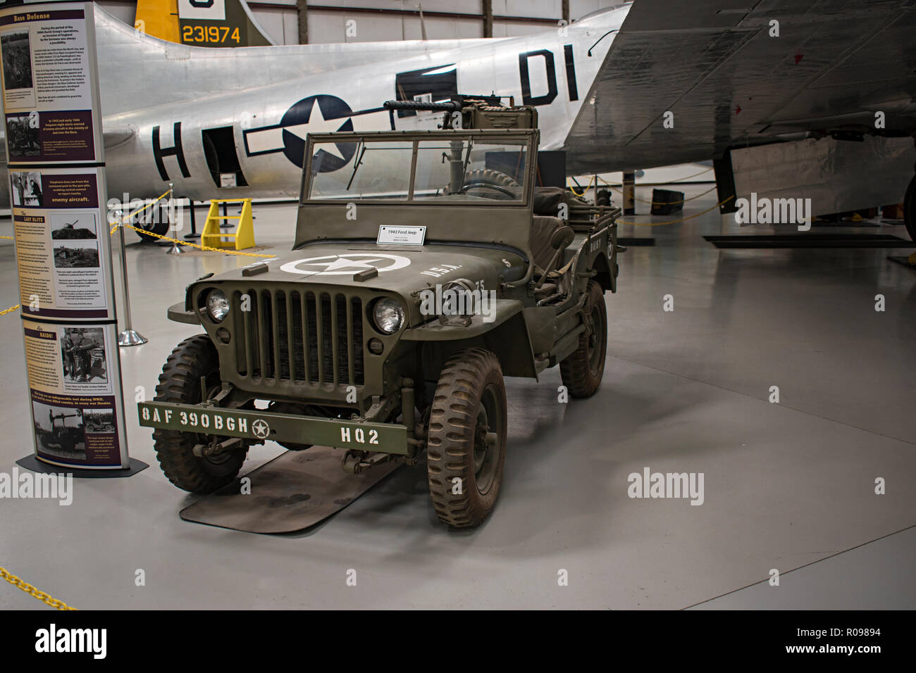Ford Jeep, Pima Air & Space Museum. Tucson, Arizona. Ee.Uu. Foto de stock