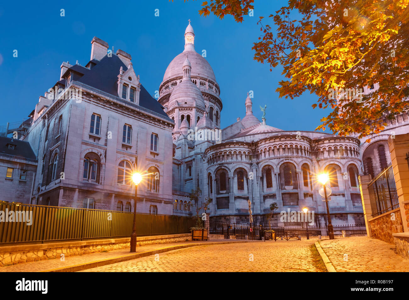 Montmartre en París, Francia Foto de stock
