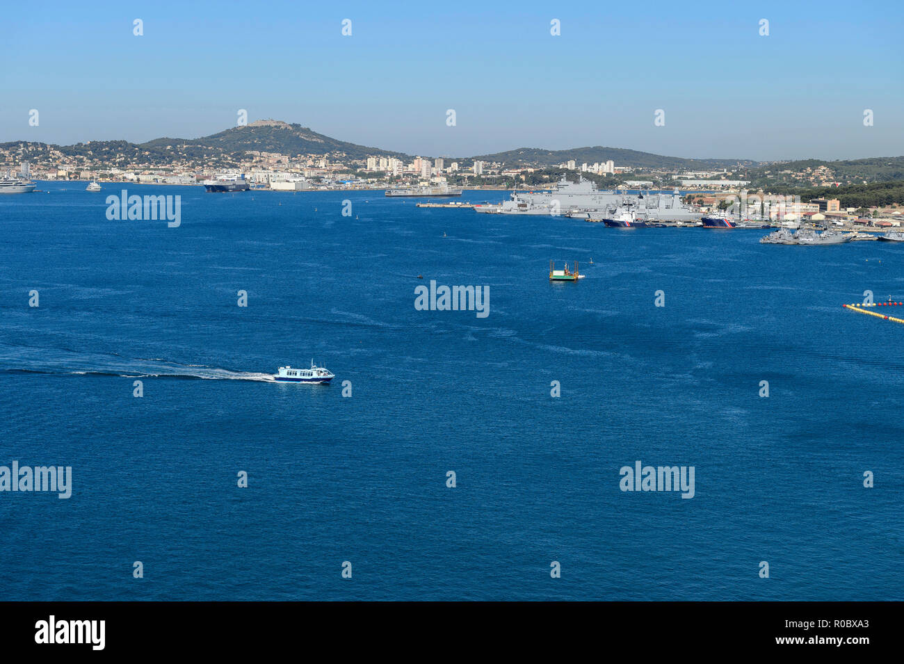 Tolón (sureste Francia): el puerto natural de Toulon Fotografía de stock -