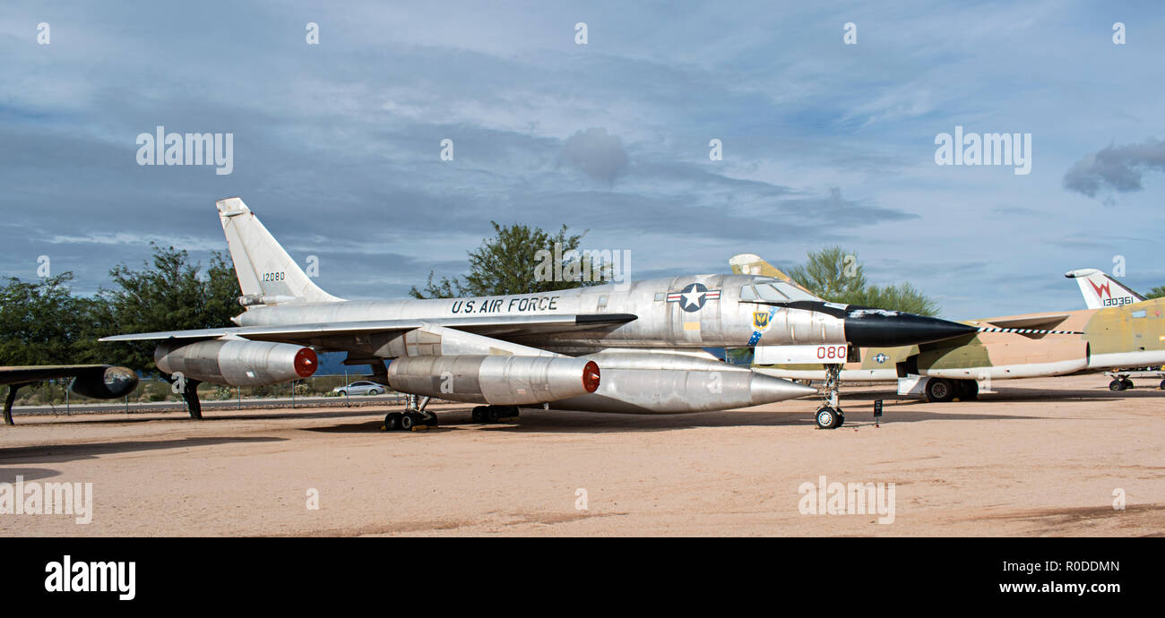 B-58 Hustler, Pima Air & Space Museum. Tucson, Arizona. Ee.Uu. Foto de stock