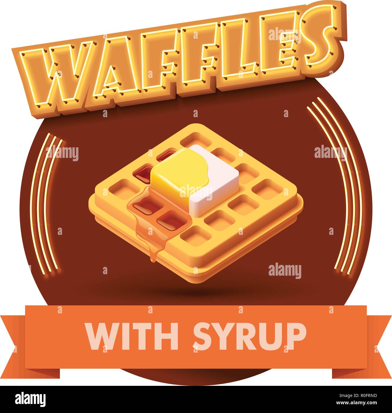 Waffles de dibujos animados fotografías e imágenes de alta resolución
