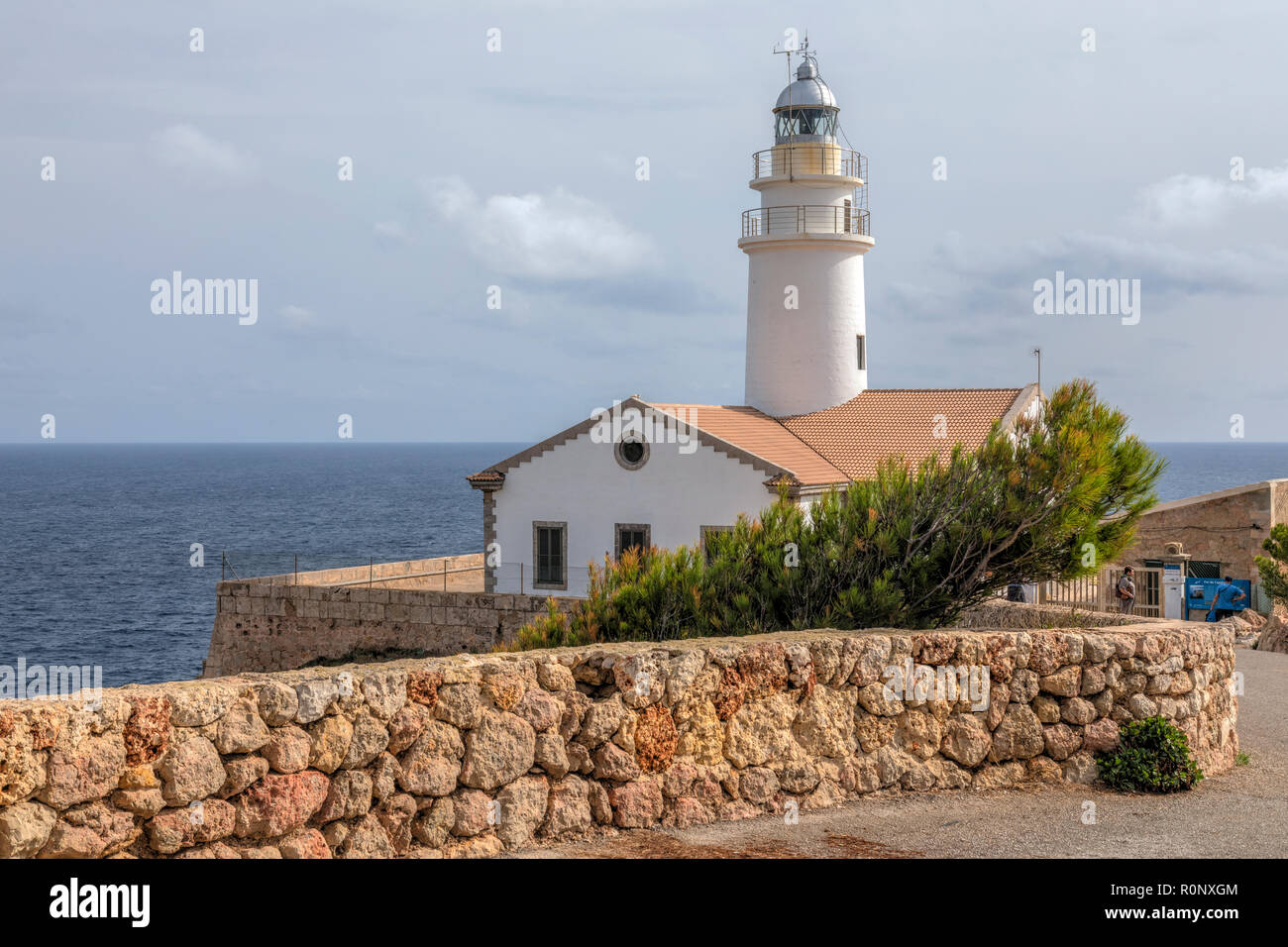 Faro de Capdepera, Cala Ratjada, Mallorca, Islas Baleares, España, Europa Foto de stock