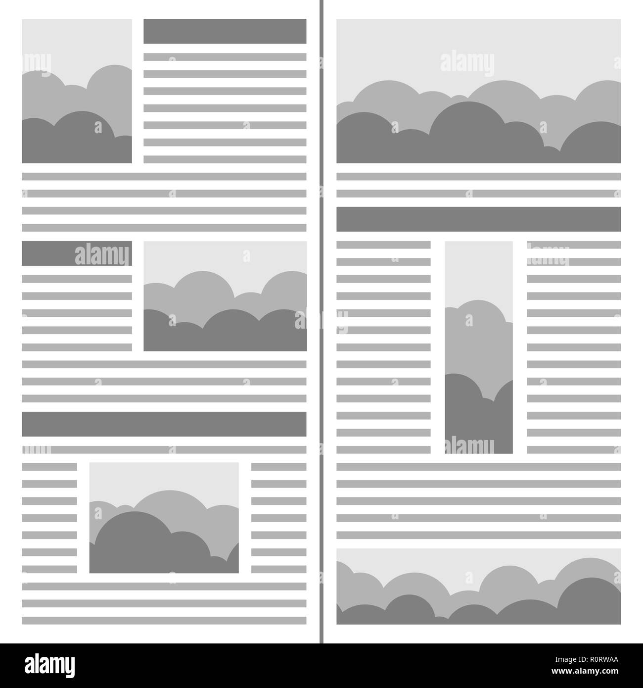 Dise o Period stico La Plantilla De La Revista Con Columnas Y 