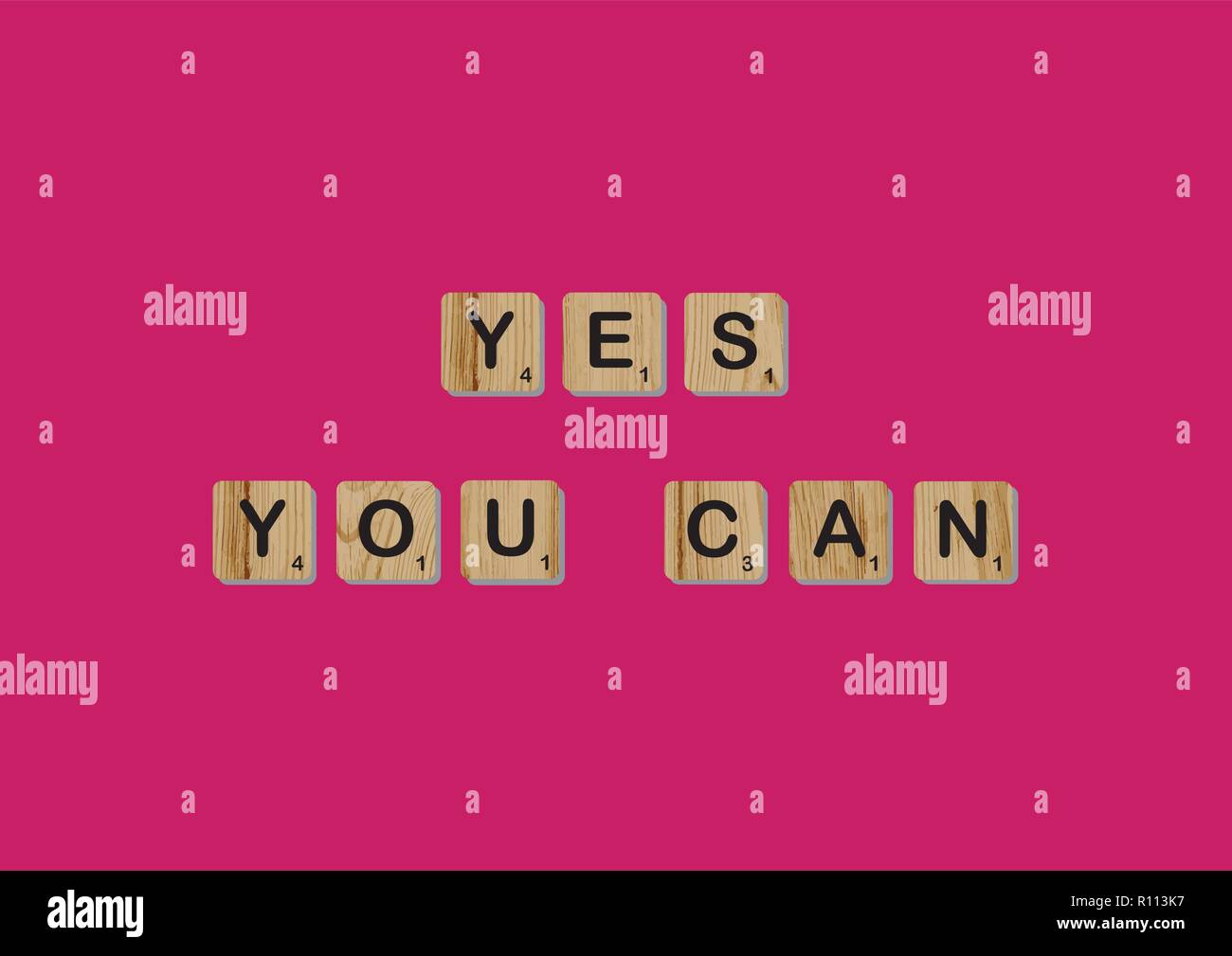 Letras de scrabble inspiran Imágenes vectoriales de stock Alamy