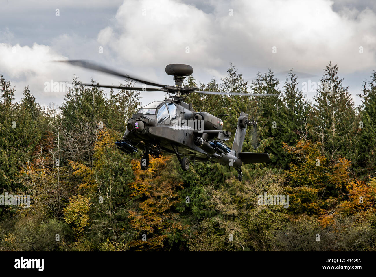 Apache helicóptero militar Foto de stock