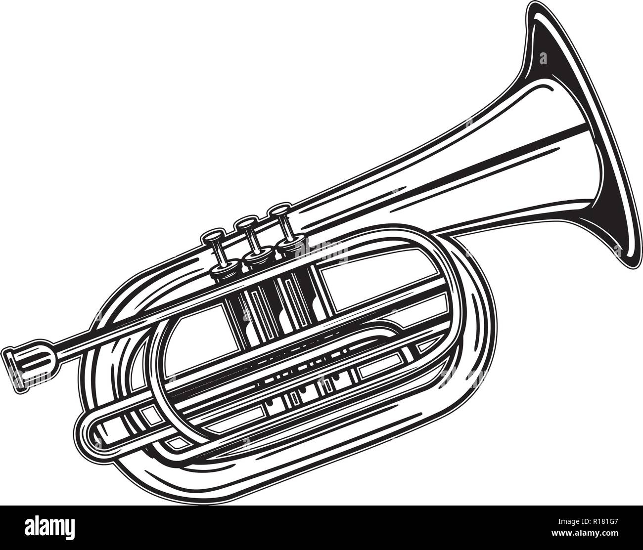 El equipo de percusión de instrumentos musicales, eventos, la armonía, la  trompeta Banjo Imagen Vector de stock - Alamy