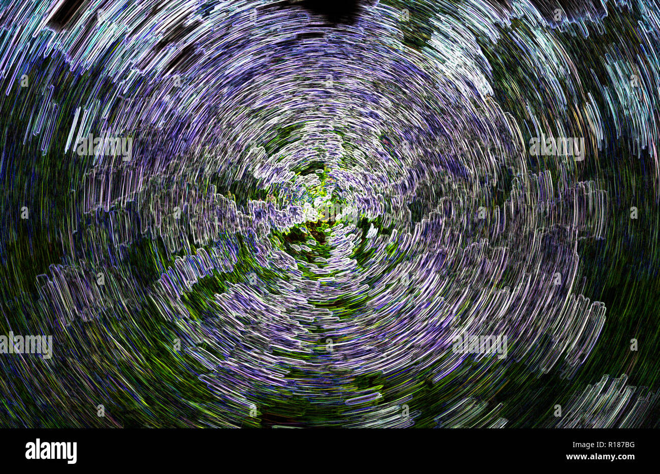 Efecto de espiral abstracto Antecedentes - Espino Foto de stock