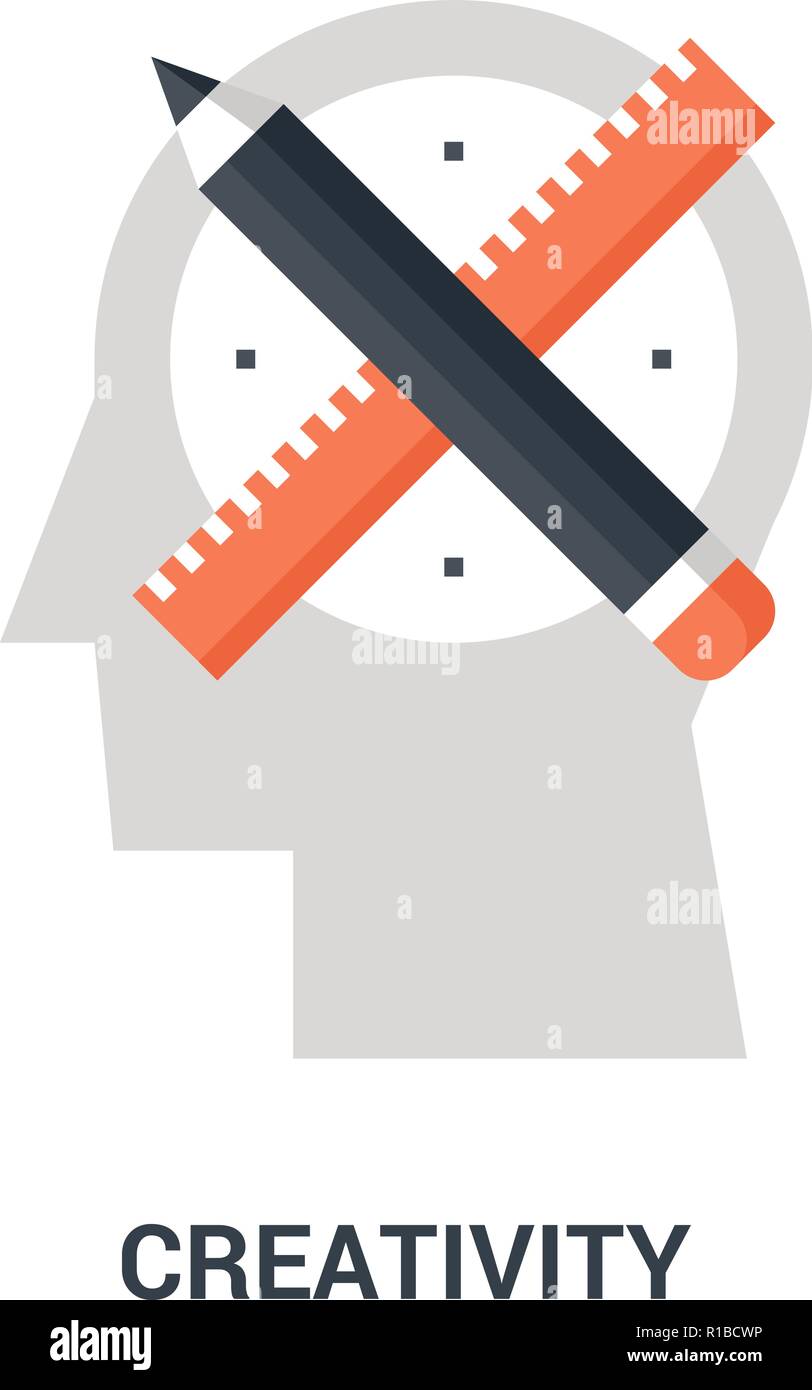 La creatividad concepto de icono Ilustración del Vector