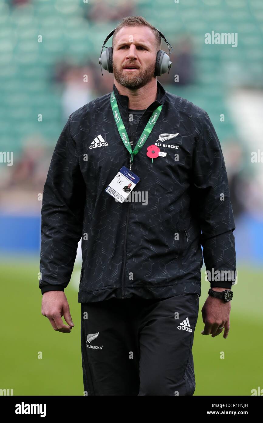 Kieran Leer Nueva Zelanda Ru Inglaterra V Nueva Zelandia, Autumn Internationals Twickenham, Londres, Inglaterra, 10 de noviembre de 2018 Créditos: Allstar Picture Library/Alamy Live News Foto de stock