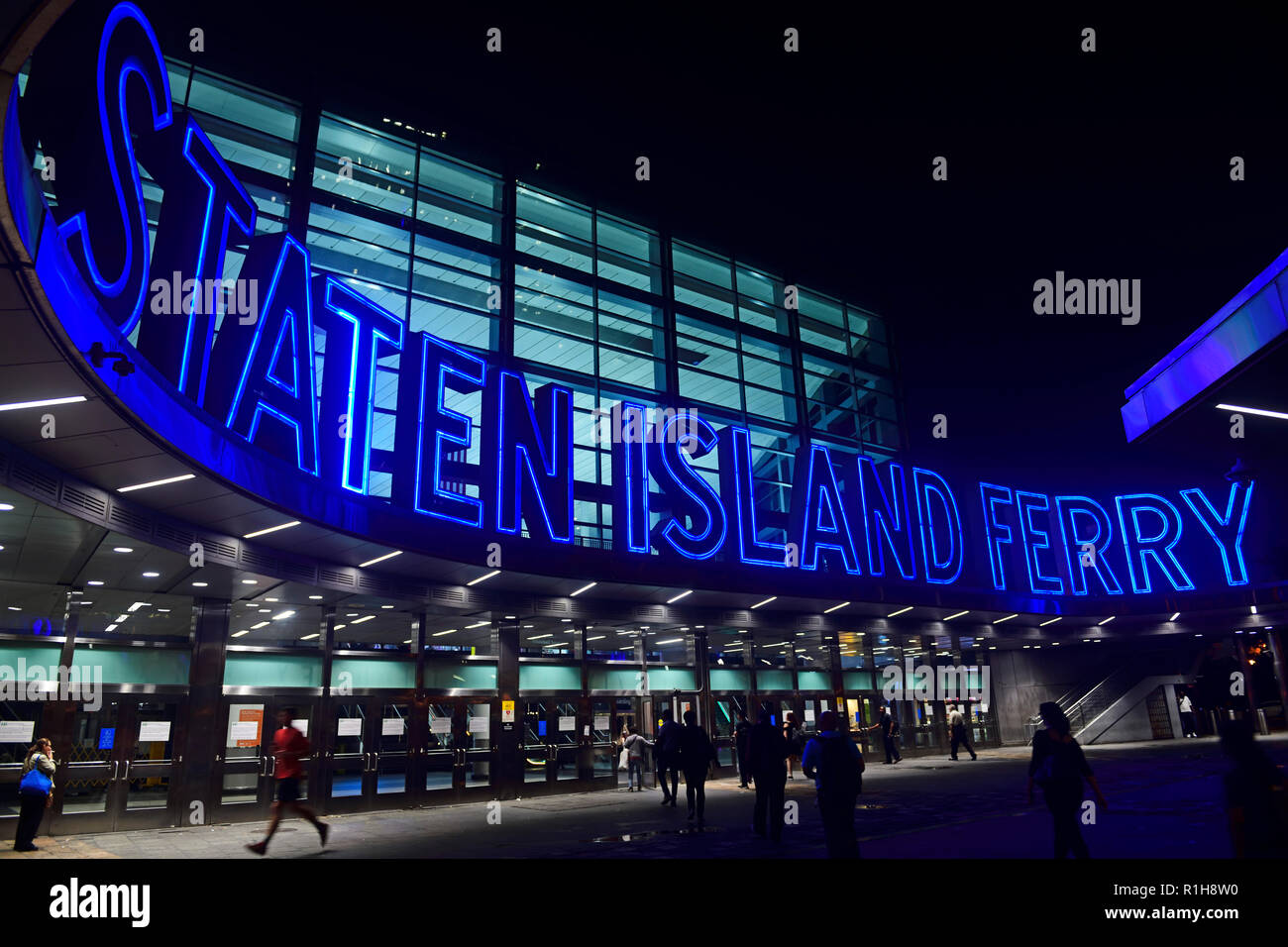 Staten Island Ferry Terminal, Manhattan, Ciudad de Nueva York, EE.UU. Foto de stock